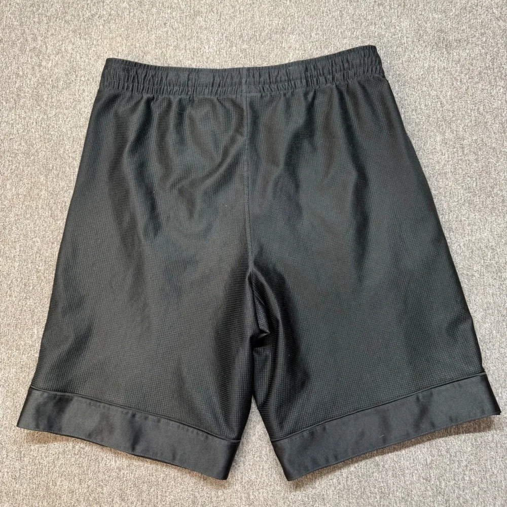 Nike Mens Basketball Shorts Black Mesh Athletic Gym Swoosh Logo Medium